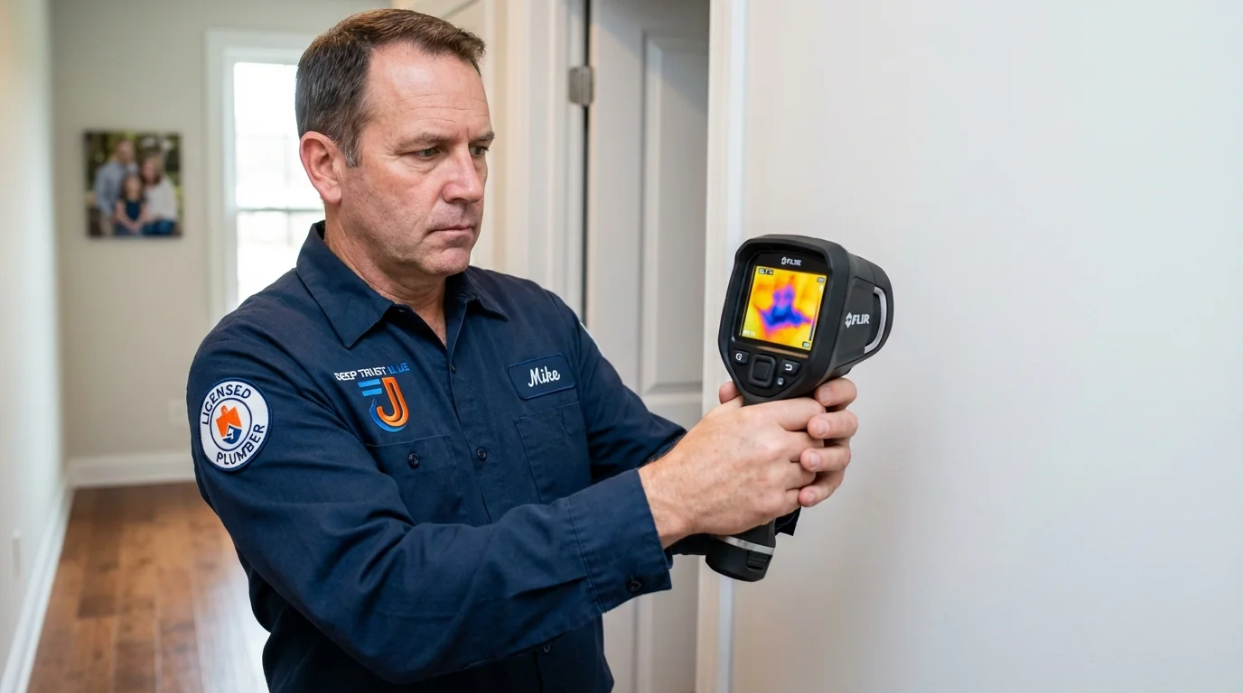 Thermal imaging leak detection by Johns Plumbing LLC in Gatesville